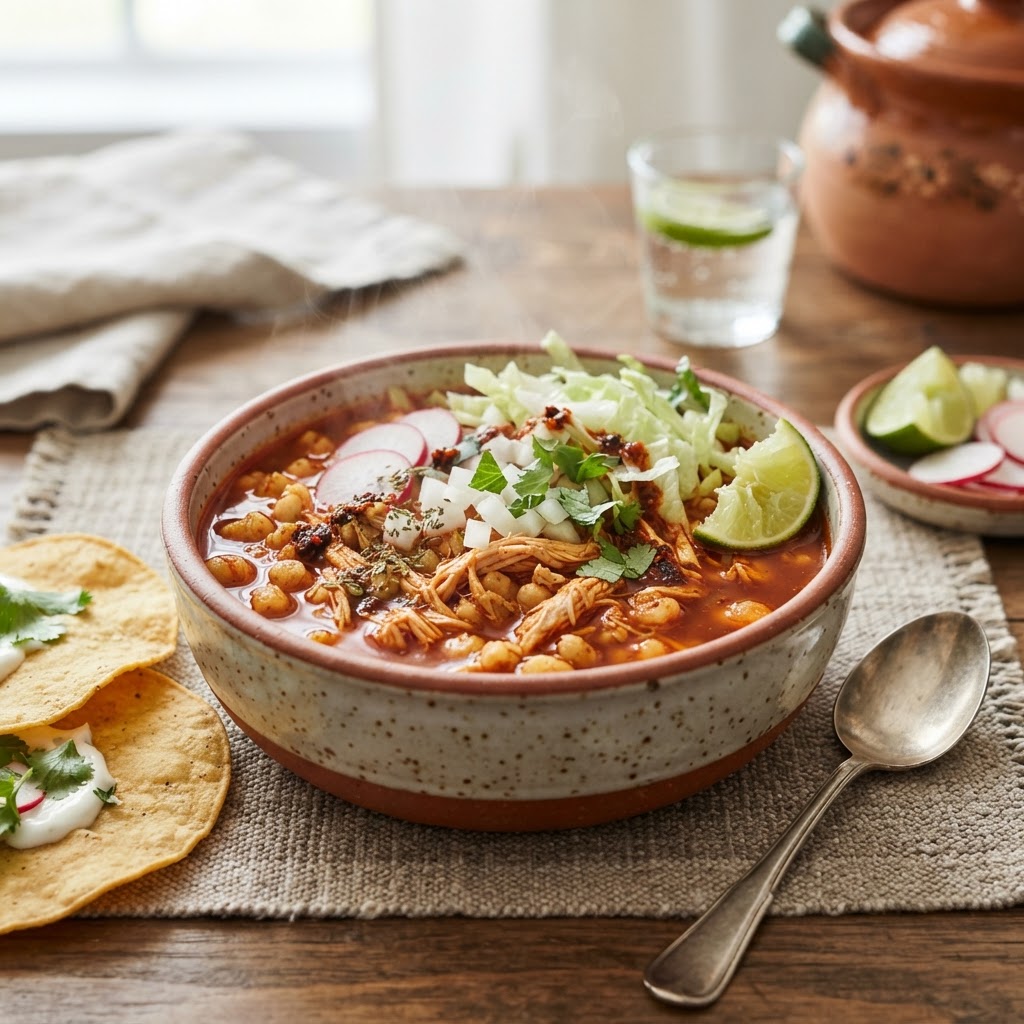 POZOLE ROJODE POLLO