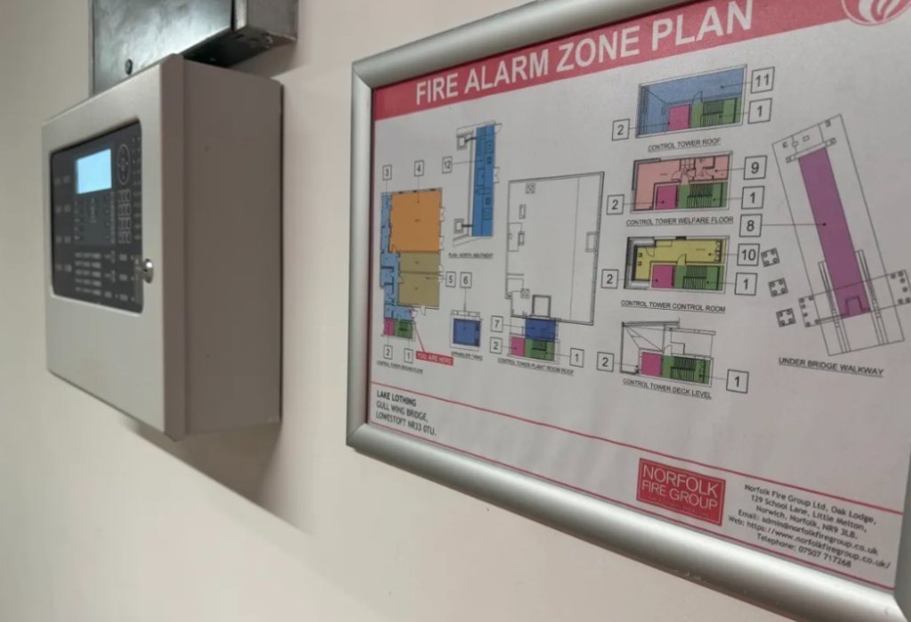 Networked Addressable Fire Alarm System — Lake Lothing Bridge, Lowestoft