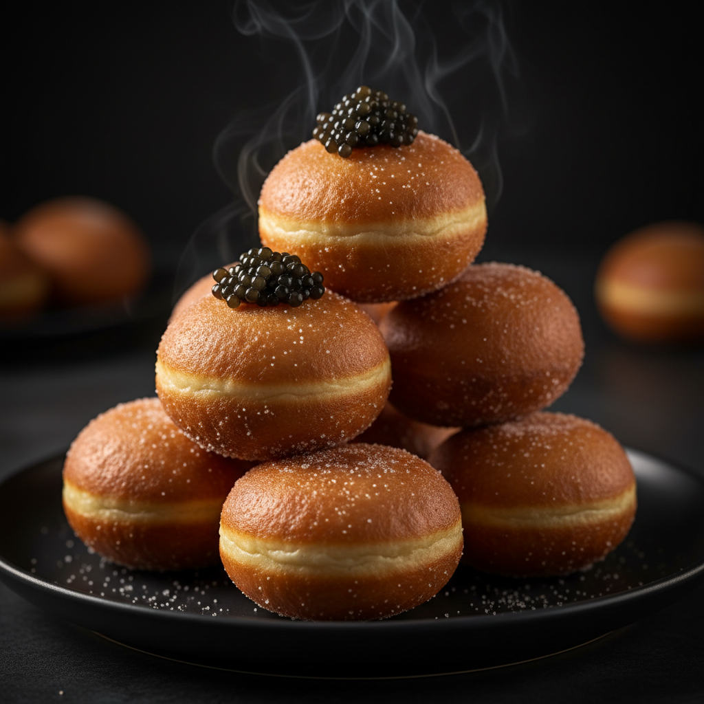Beignets rwandais au caviar