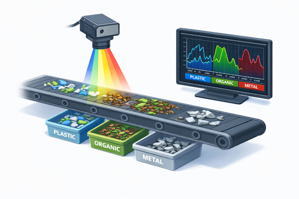 Hyperspectral Imaging - material sorting and identification