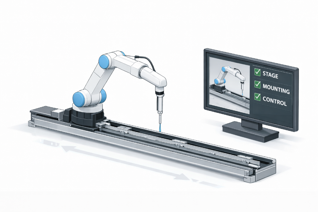 Mounting Robot Arms to 7th Axis Stages