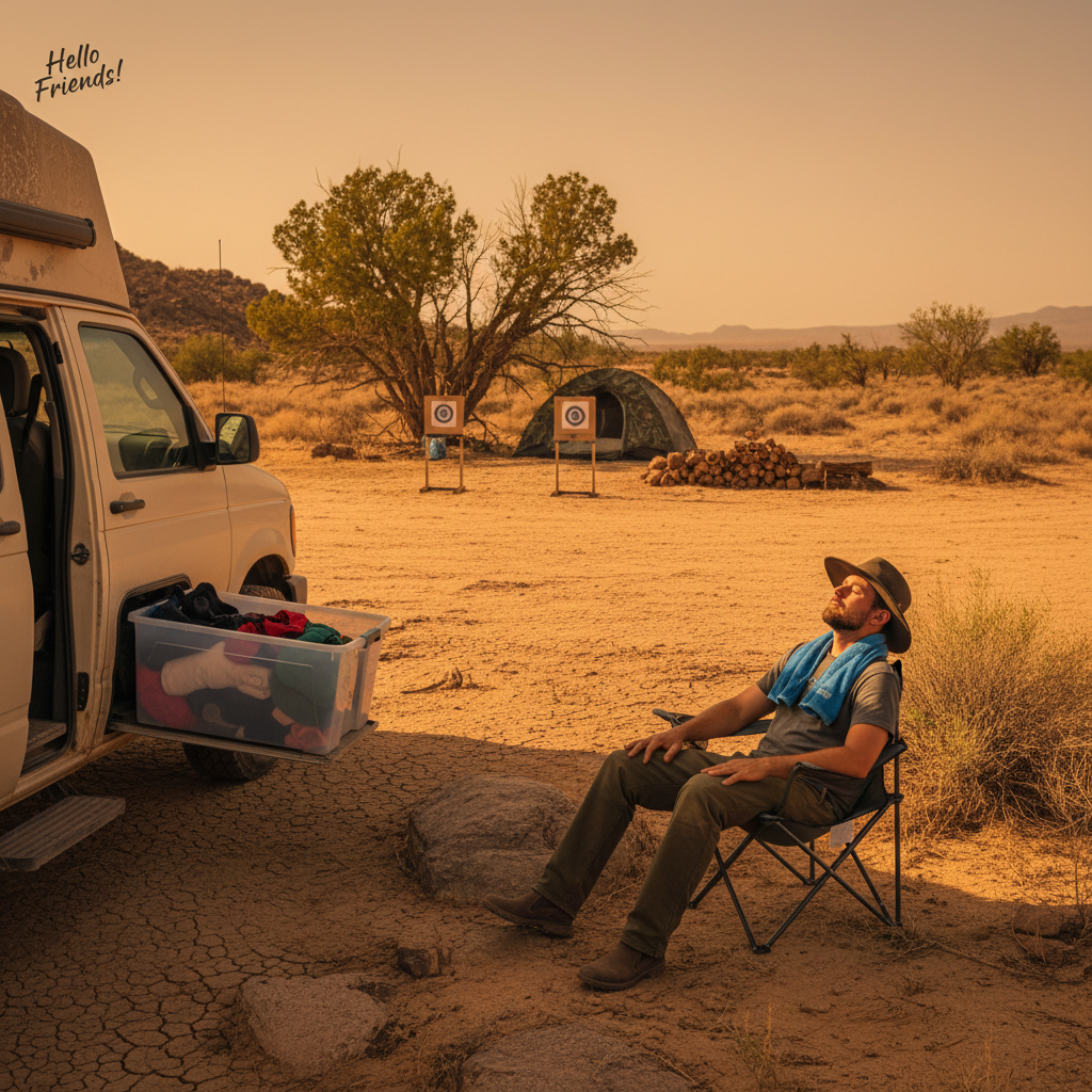 Heatwave! Divine Intervention, Storage Idea, Target Shooting & Stealth Camping