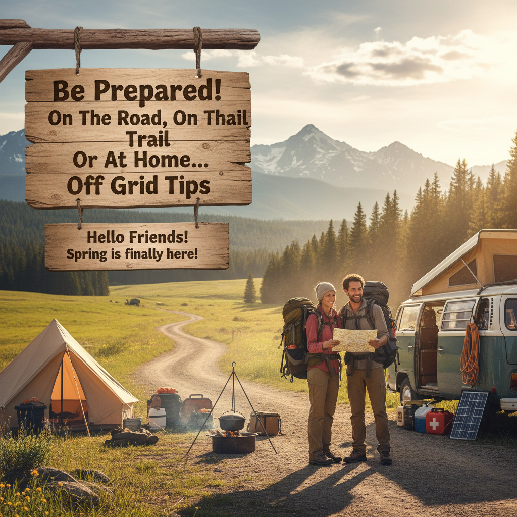 Be Prepared! On The Road, On The Trail Or At Home...Off Grid Tips