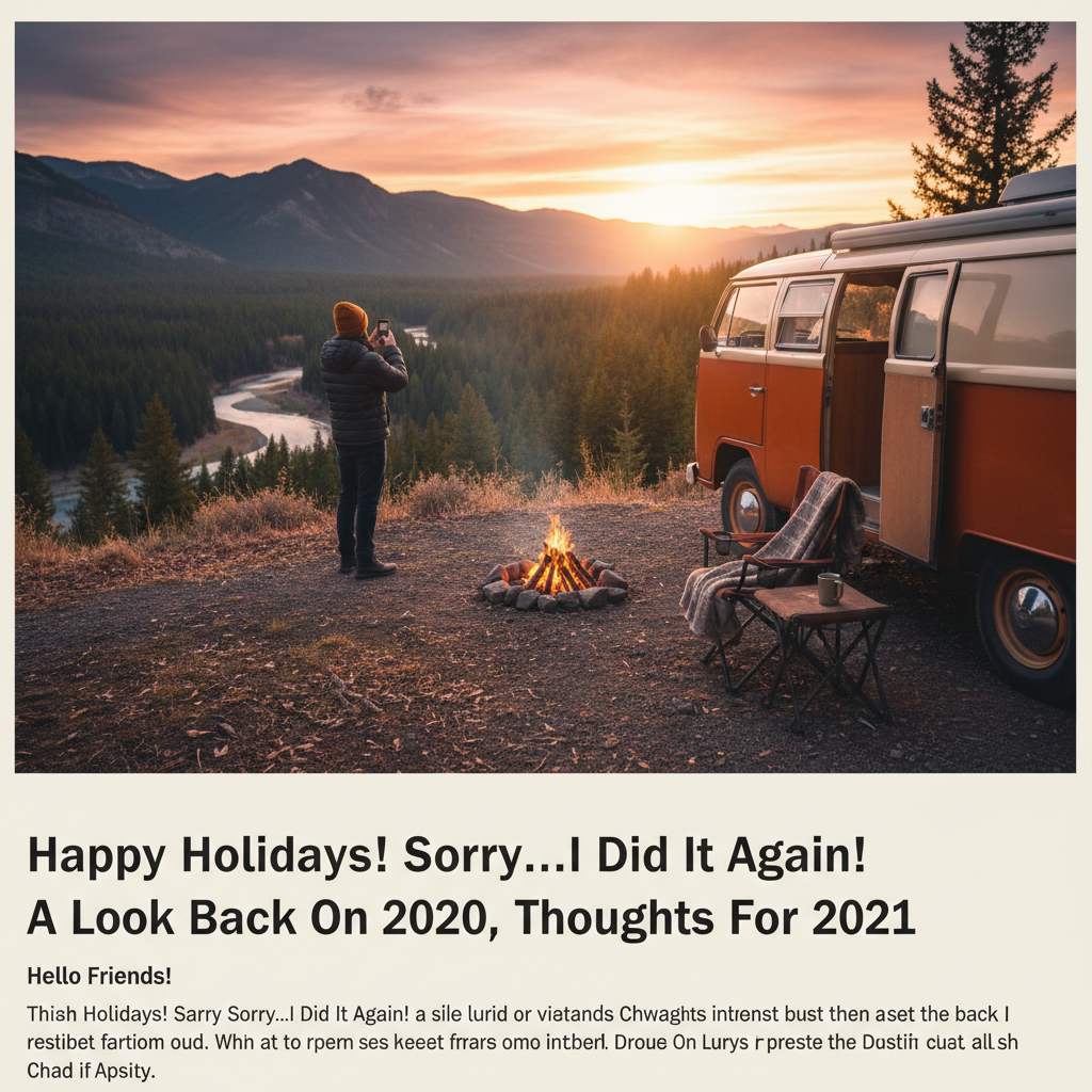Happy Holidays! Sorry...I Did It Again! A Look Back On 2020, Thoughts For 2021