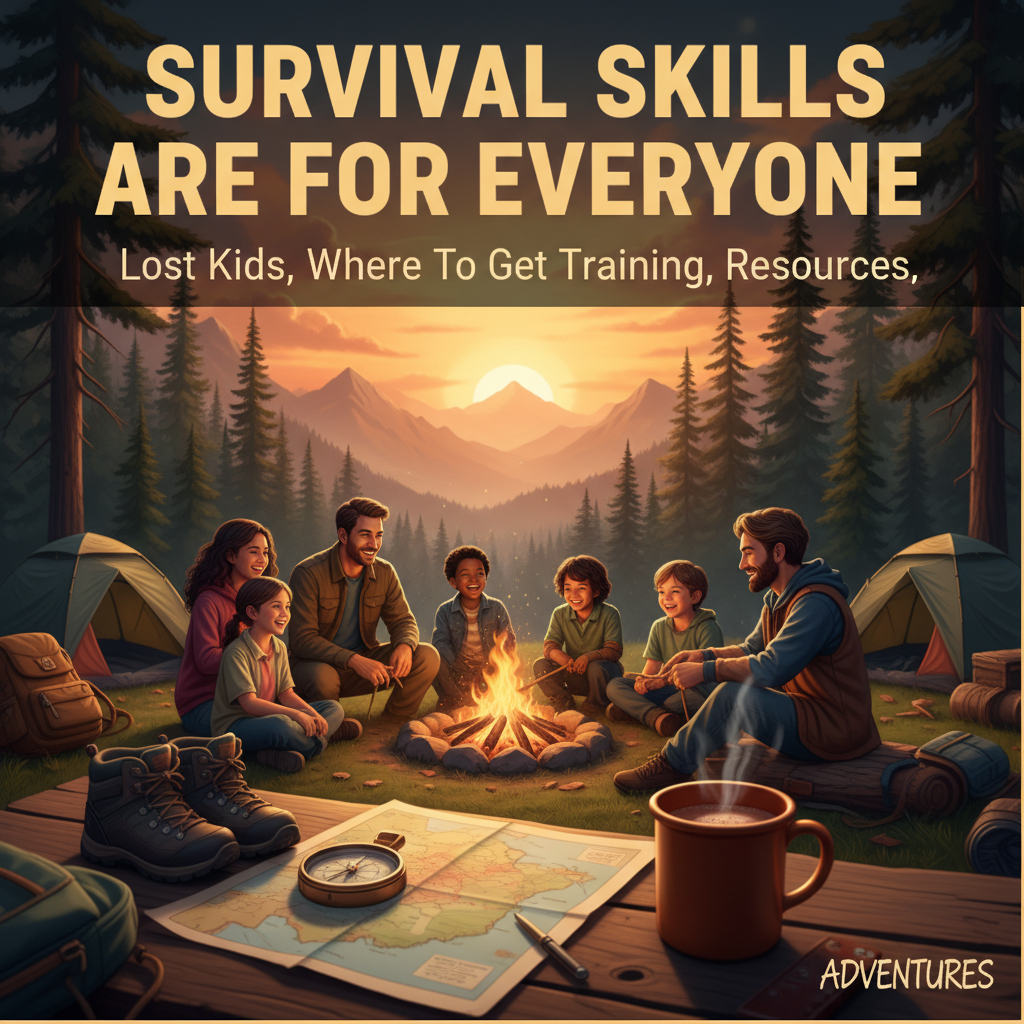 Survival Skills Are For EVERYONE, Lost Kids, Where To Get Training, Resources