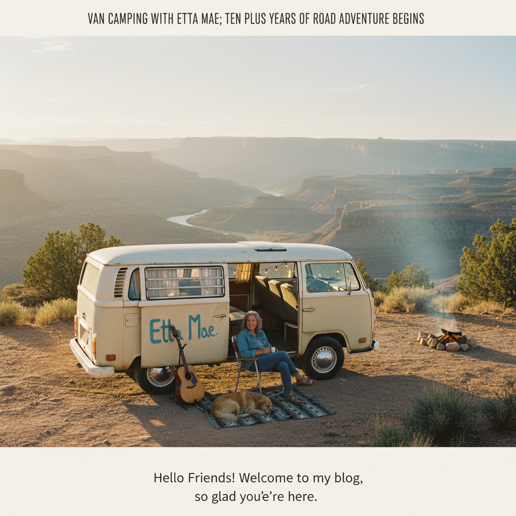 Van Camping With Etta Mae; Ten Plus Years Of Road Adventure Begins