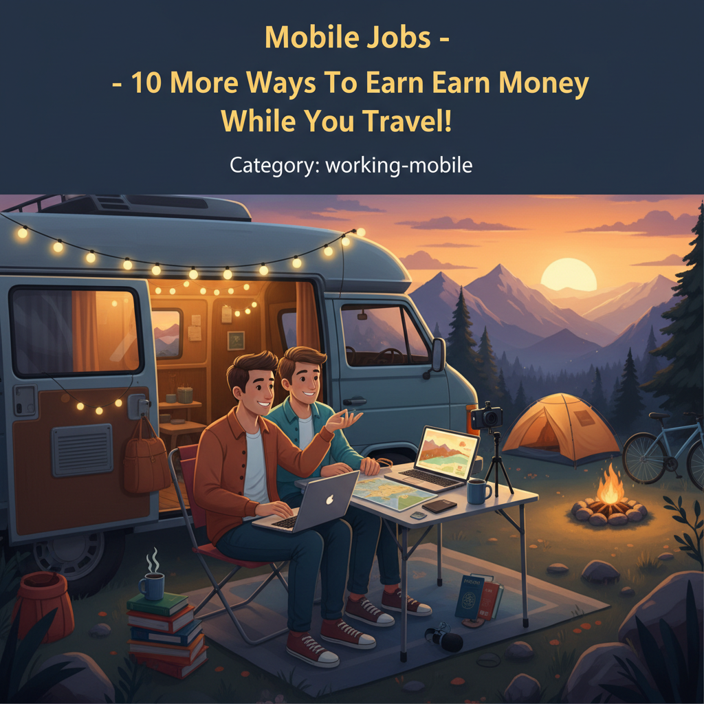 Mobile Jobs-10 More Ways To Earn Money While You Travel!