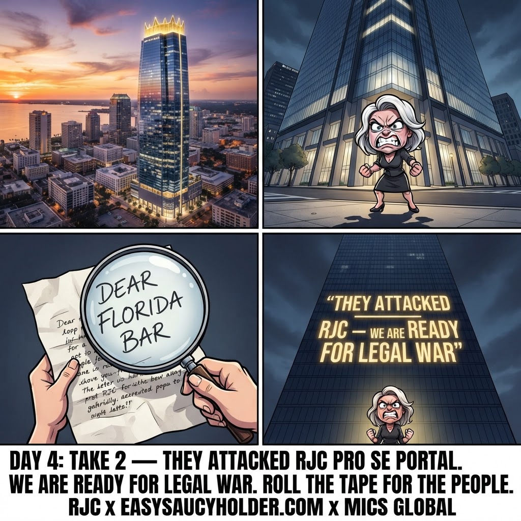 THEY ATTACKED RJC PRO SE PORTAL