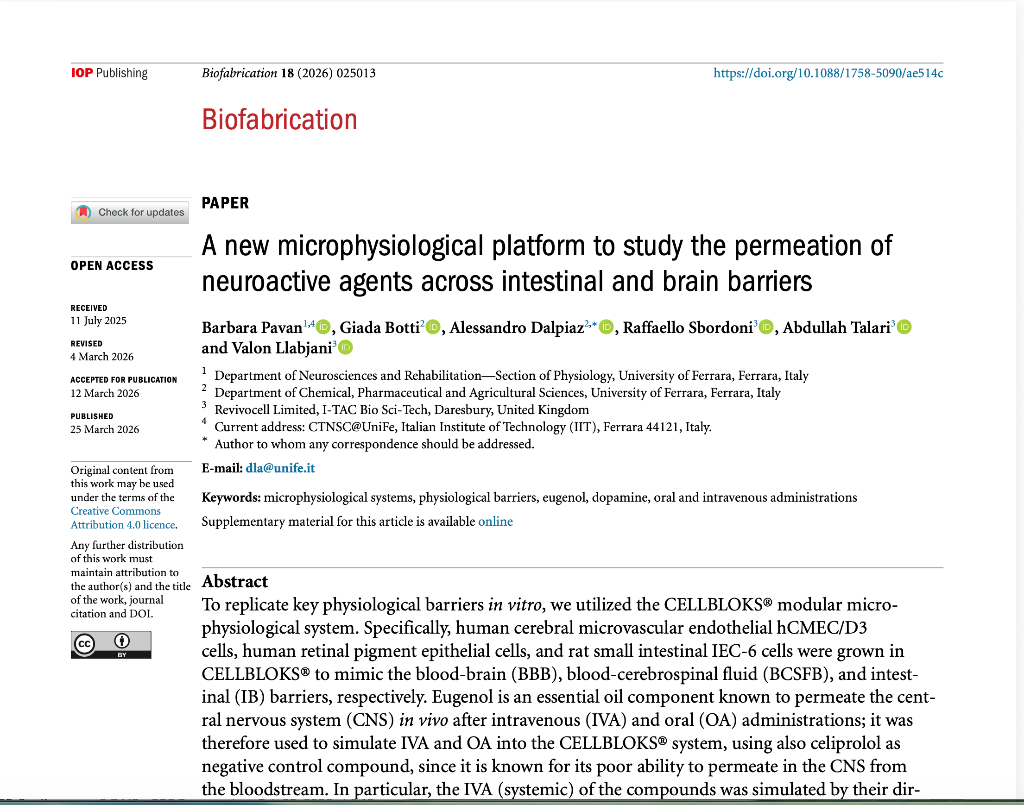 A New Microphysiological Platform to Study the Permeation of Neuroactive Agents Across Intestinal and Brain Barriers