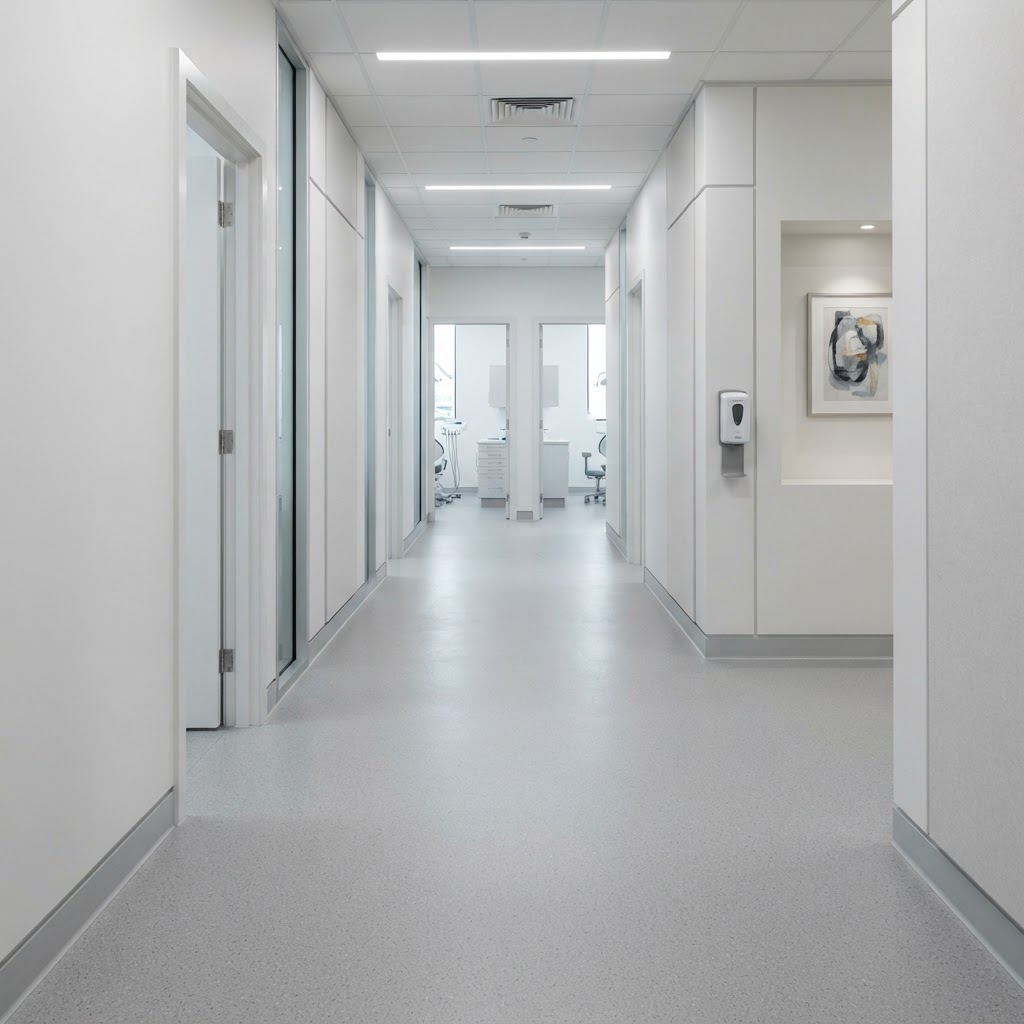 Dental Office Flooring installation 1
