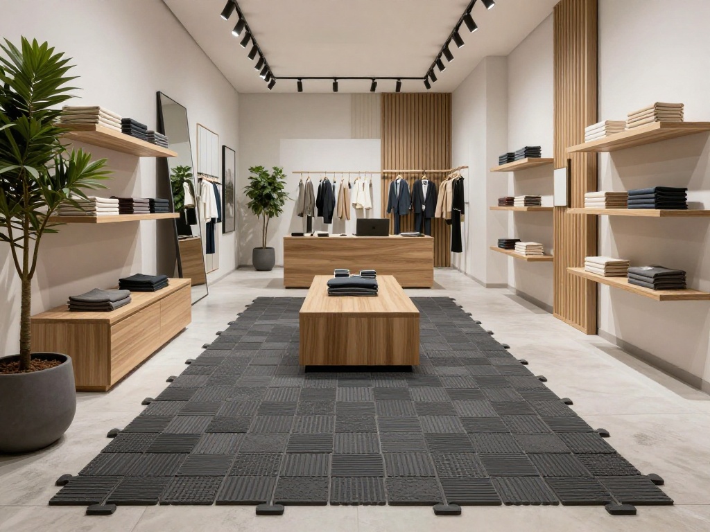 Interlocking Rubber Tiles installed in Northern Virginia