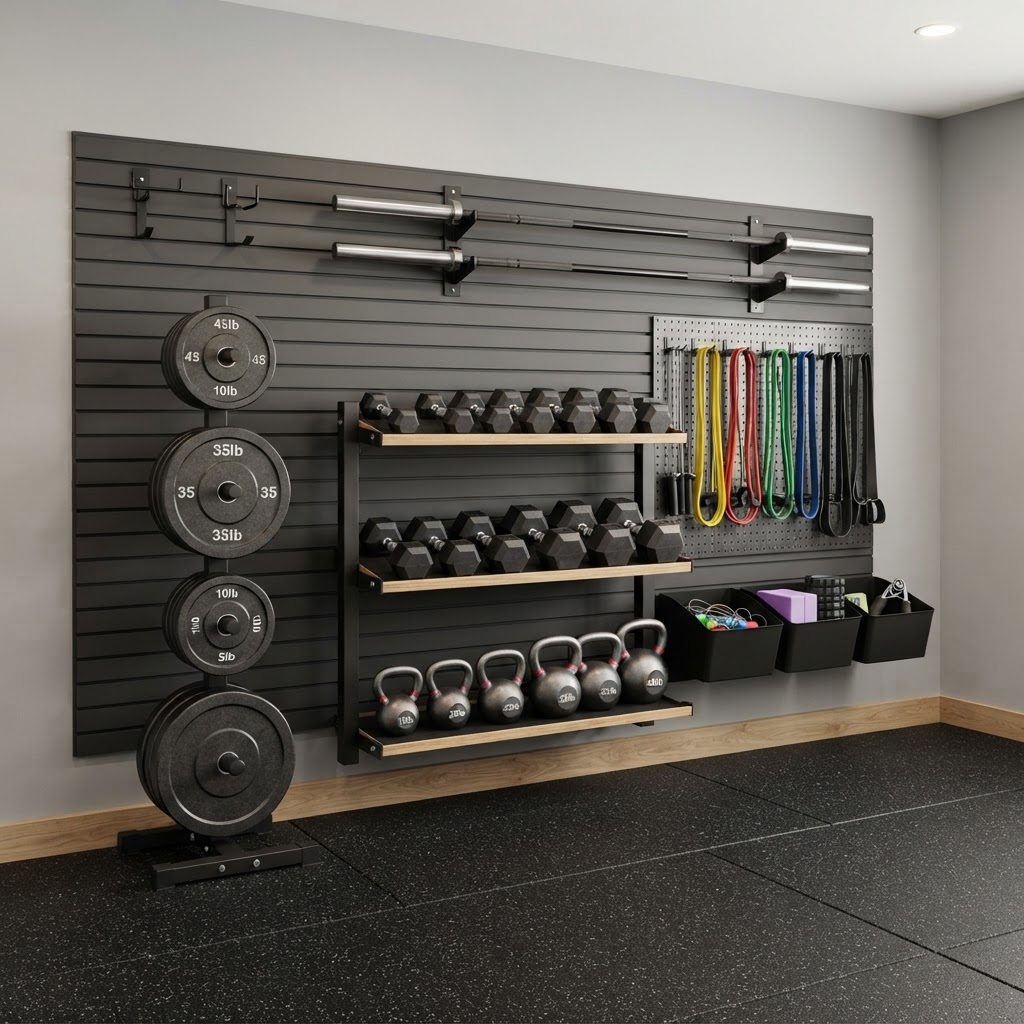 Home Gym Storage Ideas: How to Organize Weights, Equipment, and Workout Accessories