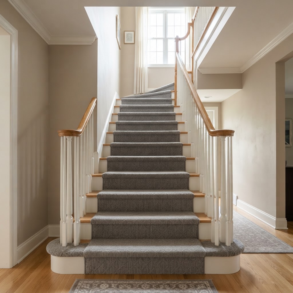 Carpeted Stairs: Should You Replace the Carpet, Add a Runner, or Re-Carpet the Entire Staircase?