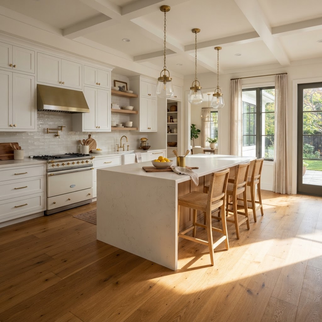 Hardwood Flooring in a Fairfax kitchen