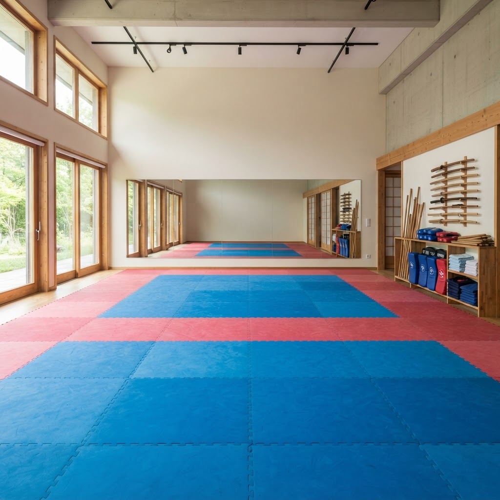 Martial Arts Flooring installation 1