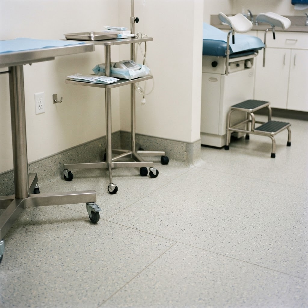 Doctor Office Flooring installation detail in Northern Virginia