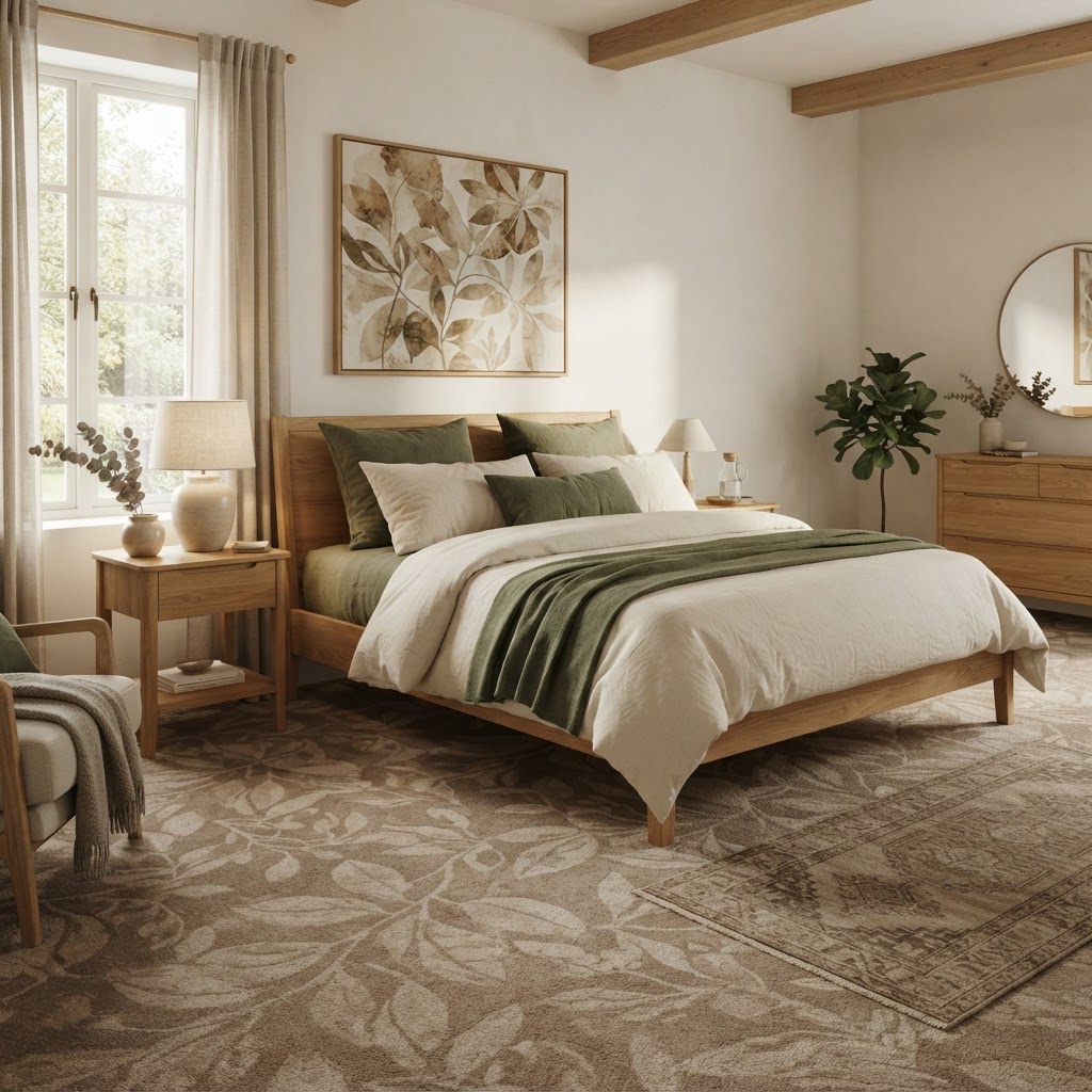 Earth-Toned Patterned Carpet Is Back: How to Use It Without Overwhelming a Room in Aldie and Northern Virginia Homes