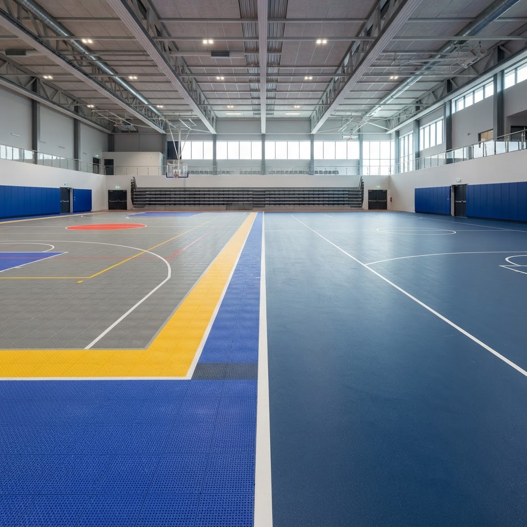 Sports Court Tiles & Installation installation detail in Northern Virginia