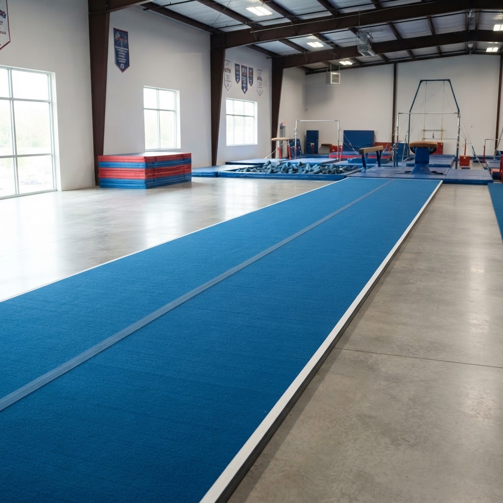 Gymnastics Flooring installation 1
