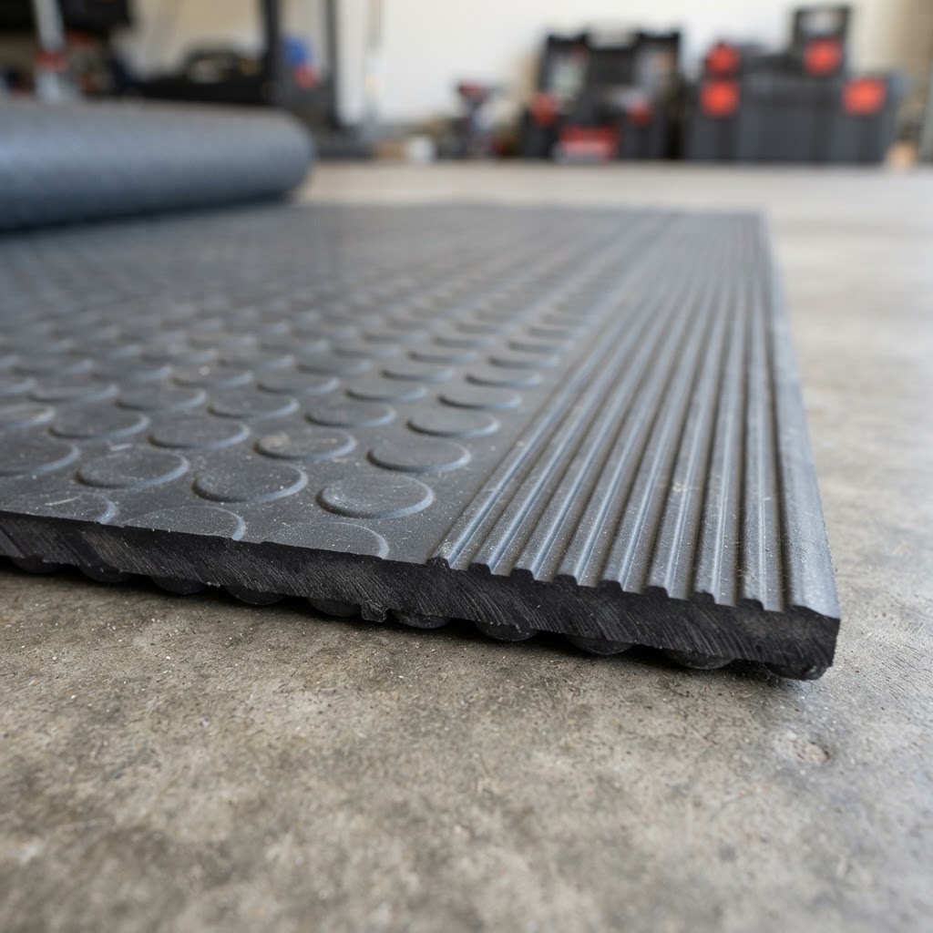 Garage Flooring Rolls installation detail in Northern Virginia