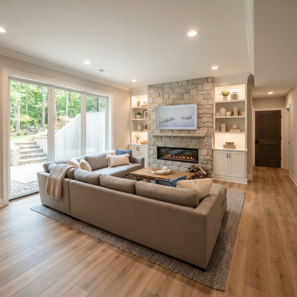 Basement Remodeling & Flooring in Northern Virginia: Choosing the Right Floor for Below-Grade Spaces