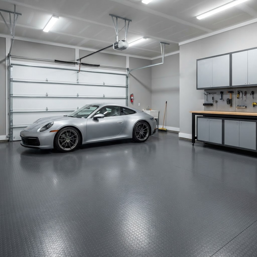 Garage Flooring Rolls installation project photo 3 in Northern Virginia