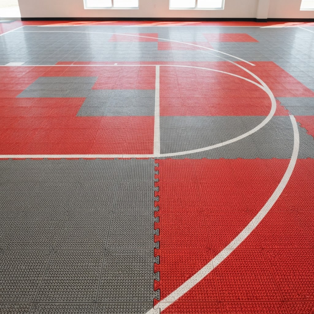Modular Court Tiles installed in Northern Virginia