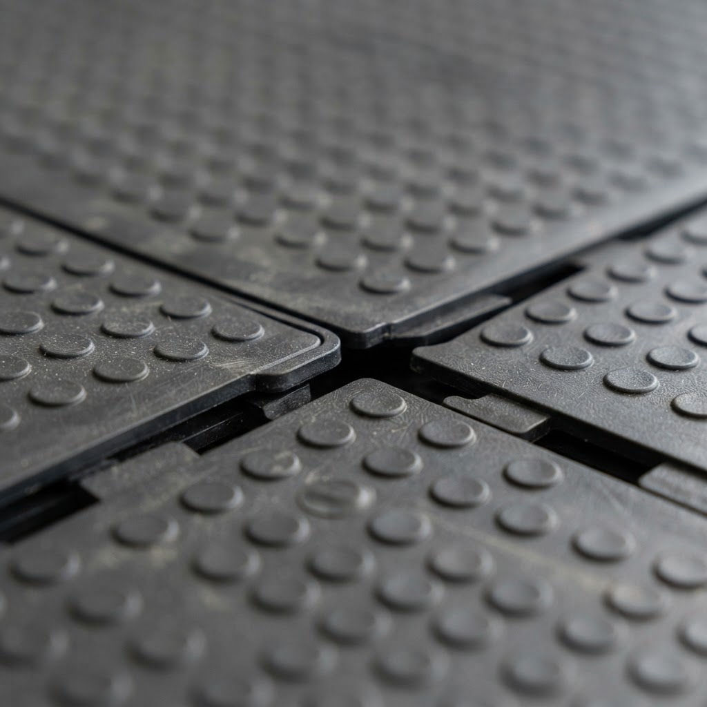 Garage Floor Tiles installation detail in Northern Virginia
