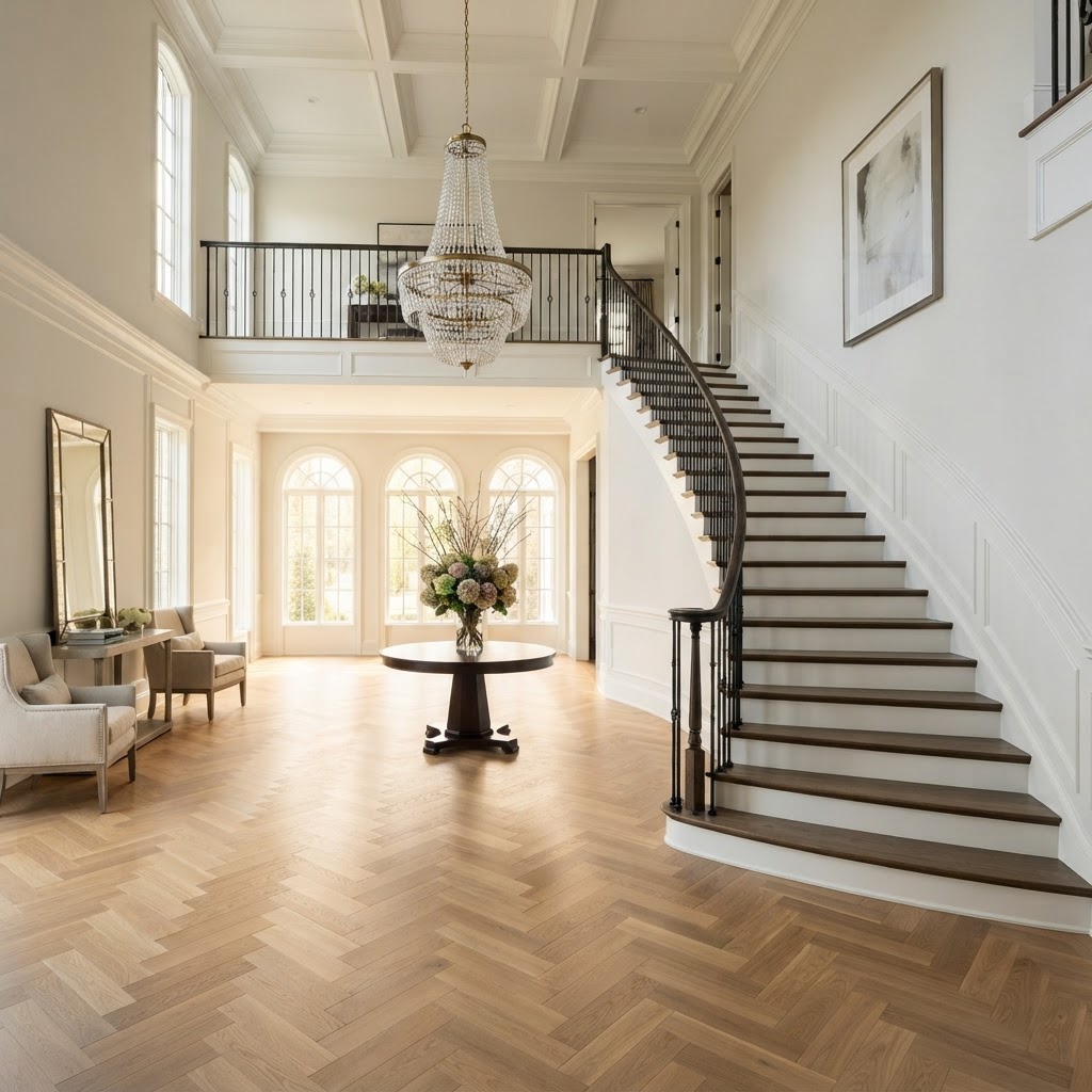 Herringbone Hardwood Flooring: Where This Pattern Works Best in Aldie and Northern Virginia Homes