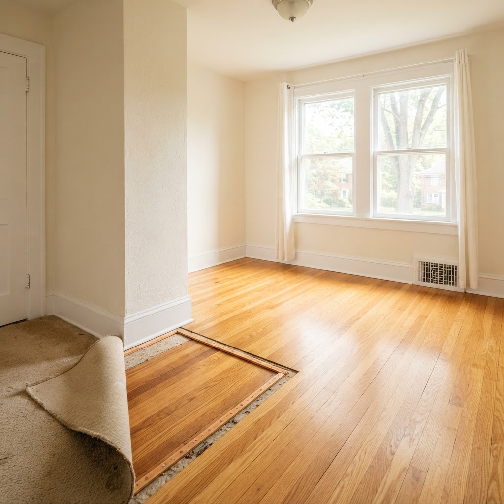 Carpet Over Hardwood in Arlington, VA Homes: What to Check Before Removing It