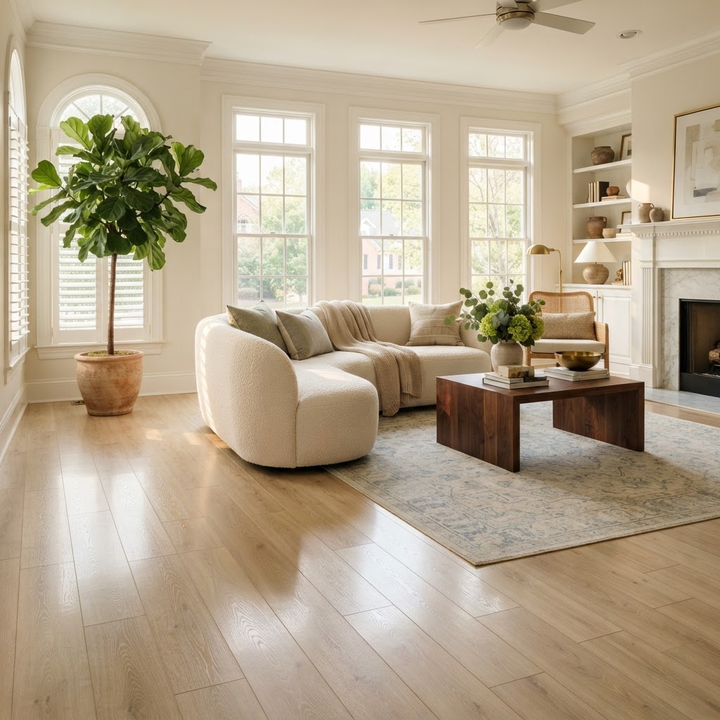 Finished Luxury Vinyl Plank (LVP) Flooring floor in Fairfax, VA