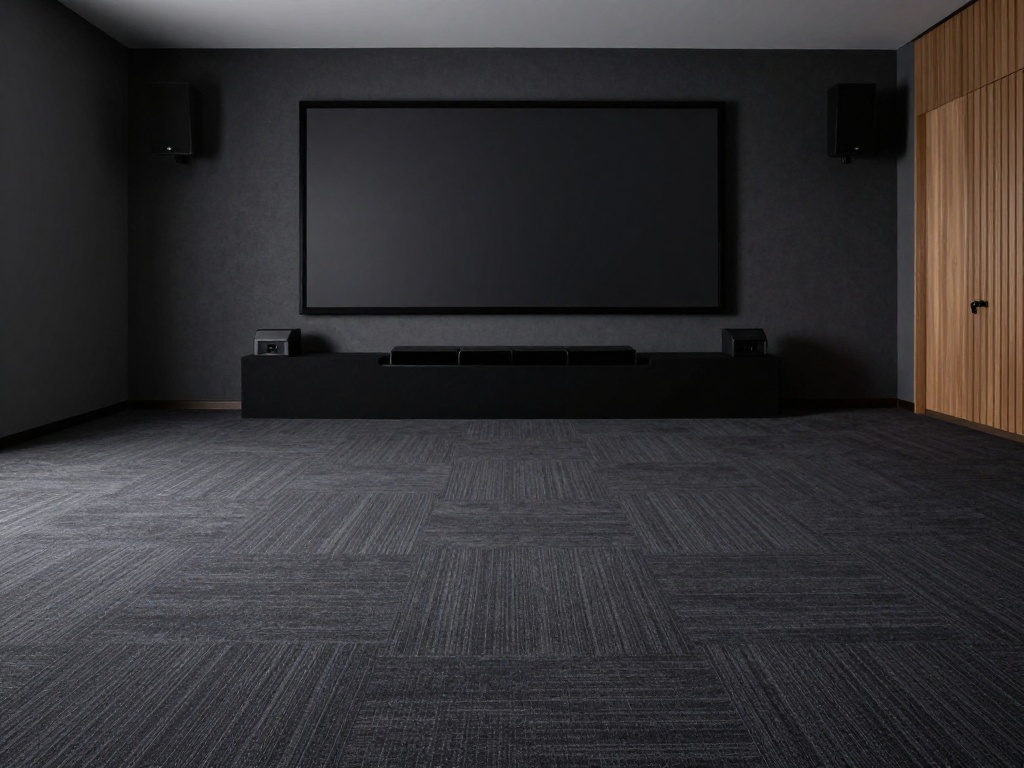 Home Theater Carpet installation 1