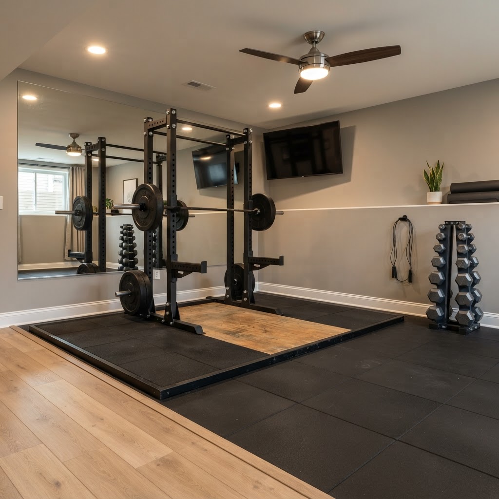 Home Gym Remodeling & Flooring: Choosing the Right Surface for Exercise, Equipment & Durability