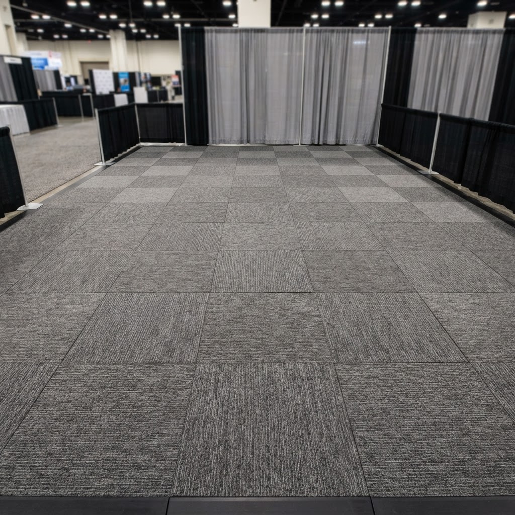 Trade Show Flooring installation detail in Northern Virginia