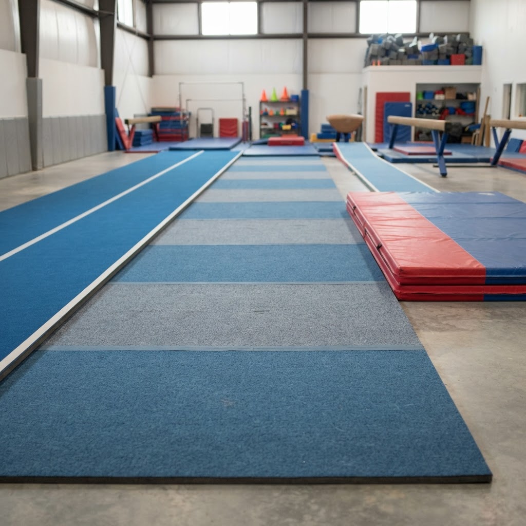 Gymnastics Flooring installation detail in Northern Virginia