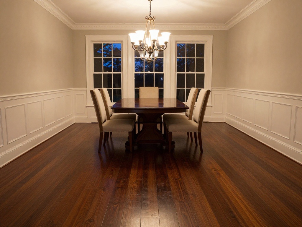 Dark hardwood dining room — Floors and Beyond