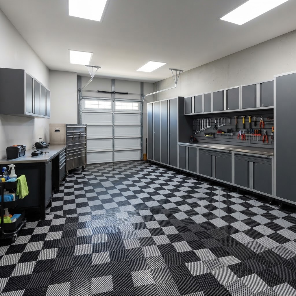 Garage Floor Tiles installation project photo 1 in Northern Virginia