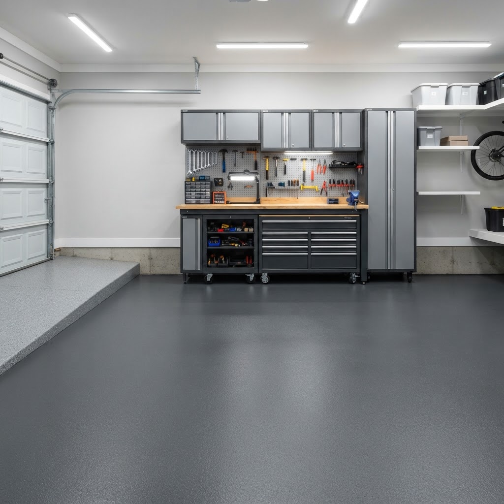 Garage Flooring Rolls installation project photo 1 in Northern Virginia