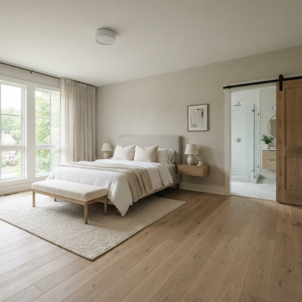 Primary Suite Remodeling & Flooring: How to Coordinate Bedroom, Bathroom & Dressing Area Floors
