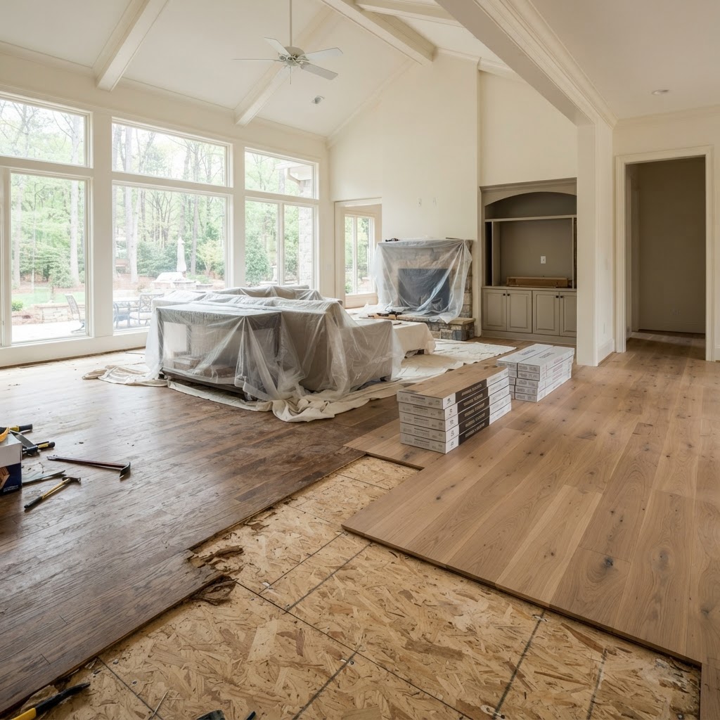 Replacing Hardwood Floors in a McLean Home: Removal, Subfloor Checks and Installation Steps