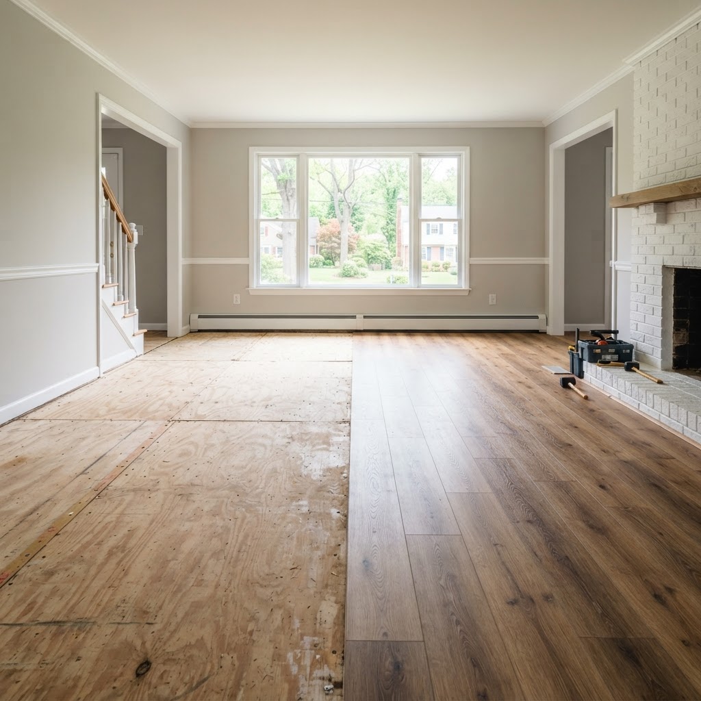 Replacing Carpet With Hardwood or LVP in an Arlington Home: What Changes Besides Looks