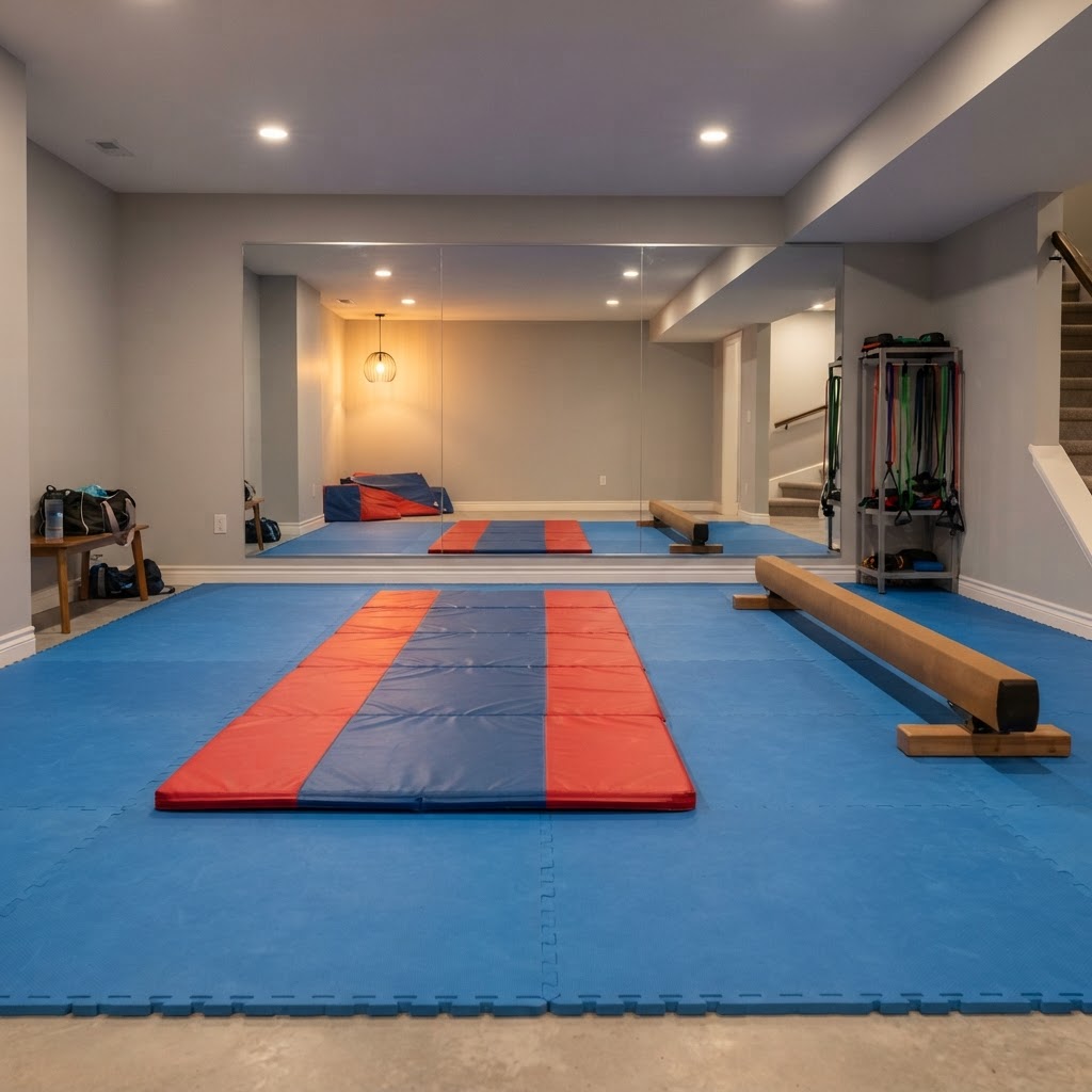 Gymnastics Flooring installation 2