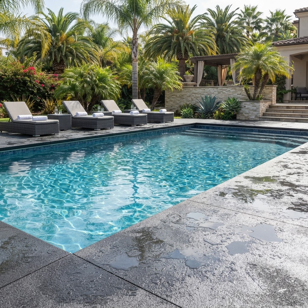 Pool Deck Surfacing for outdoor spaces in Northern Virginia