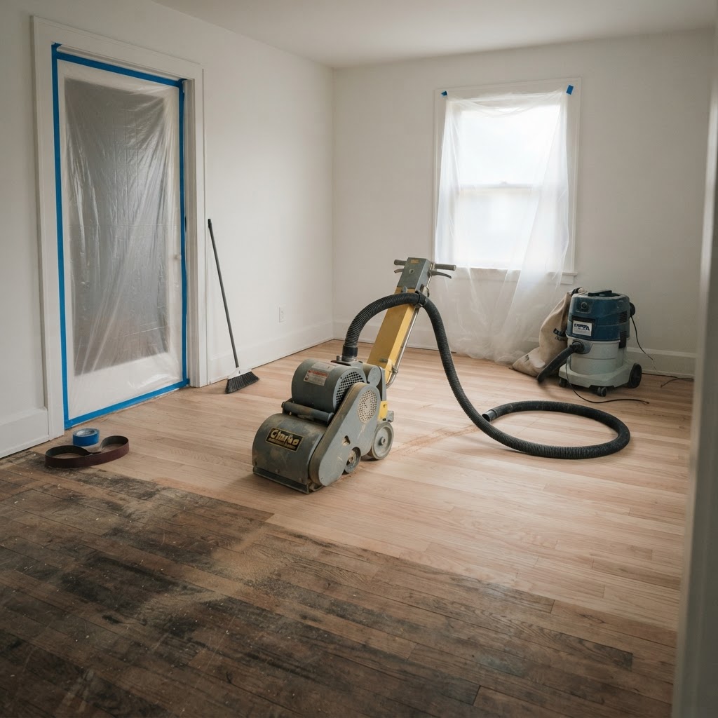 Installing Floor Restoration in Fairfax, VA