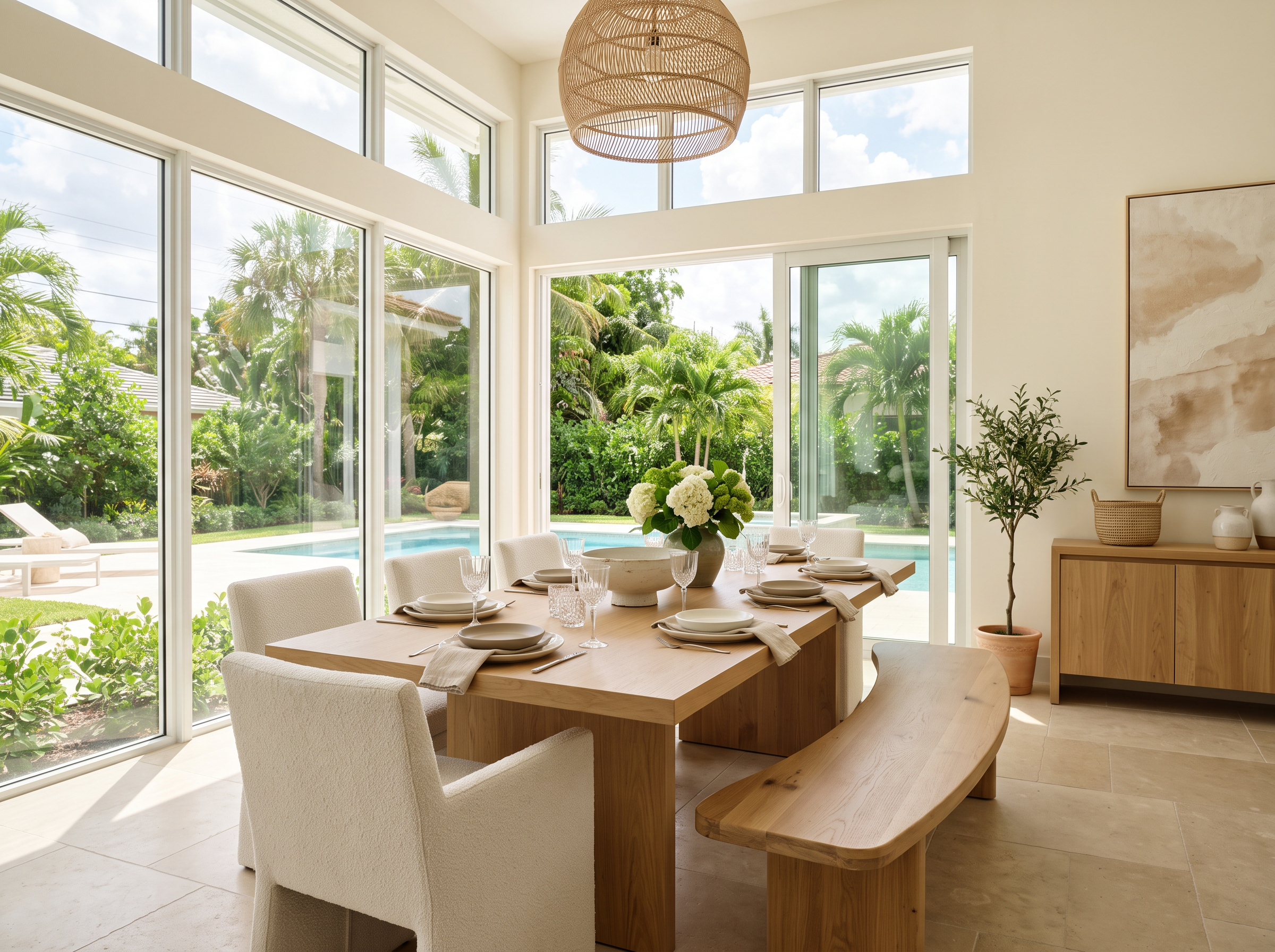 Beautifully staged living room
