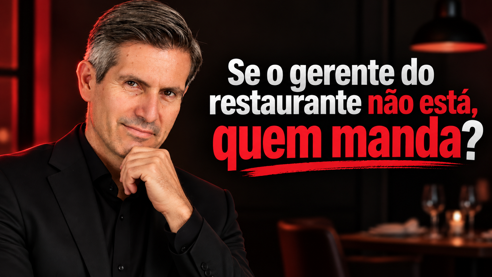 Quem assume quando o líder do restaurante não está?