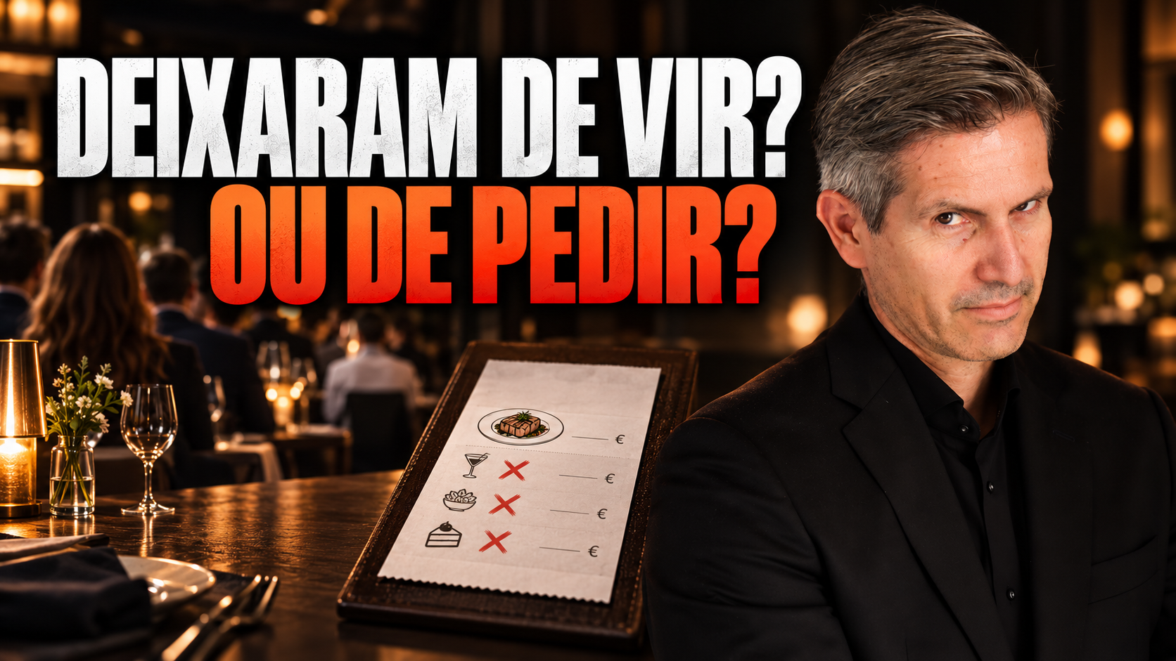 Os clientes deixaram de vir ou deixaram de pedir?