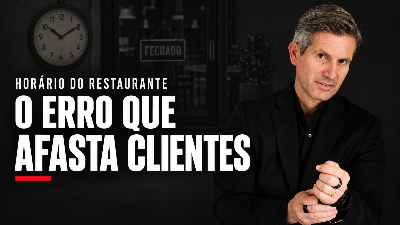 Horário do restaurante: não precisa estar sempre aberto, precisa ser previsível