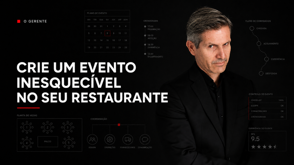 Crie um evento inesquecível no seu restaurante
