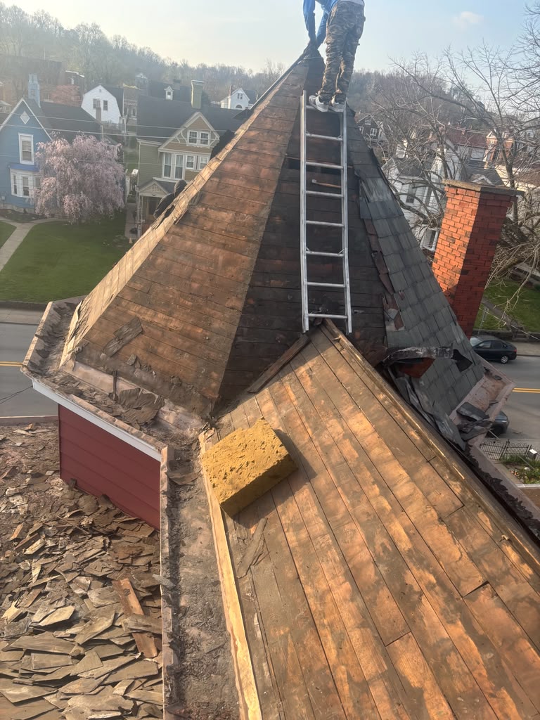 Turret Roof Installation - Before